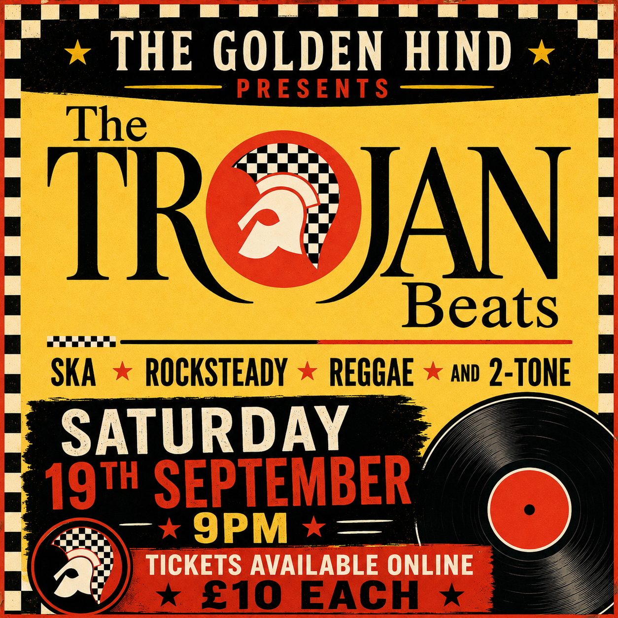 🎺🏁 TROJAN BEATS  🏁🎺 SATURDAY 19TH SEPTEMBER