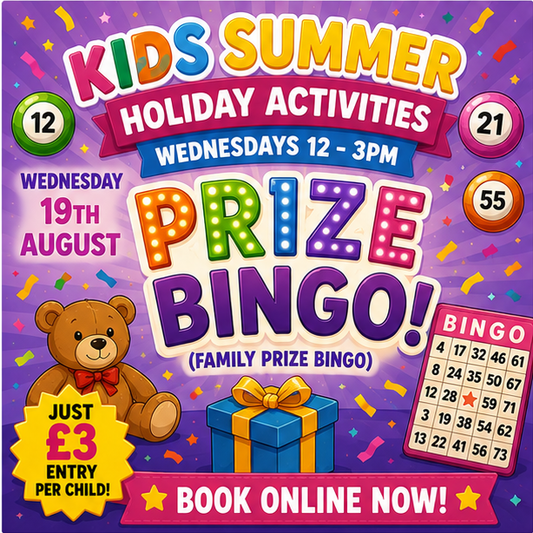 Weds 19th August - Family Prize Bingo