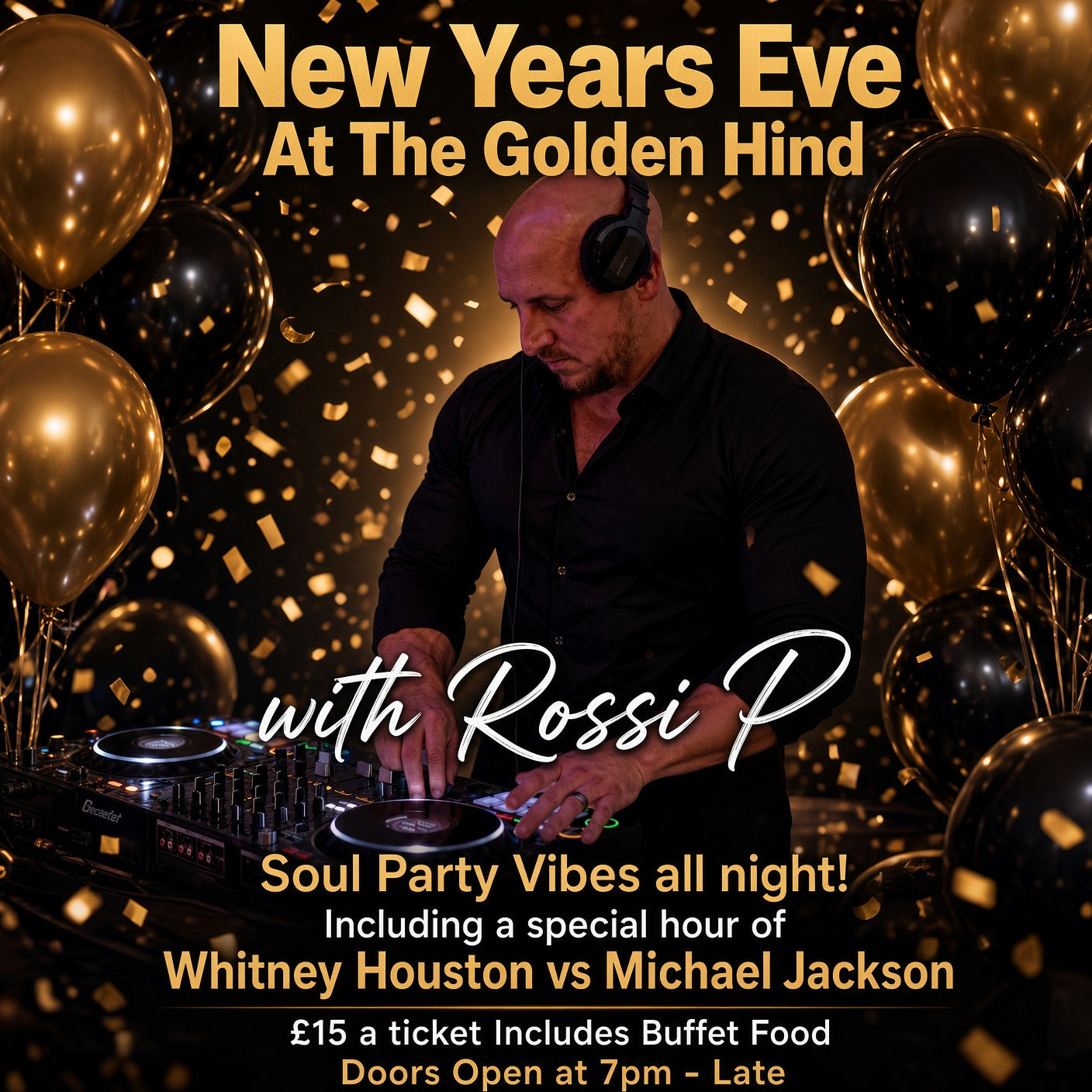 New Years Eve Party with Rossi P - 31st Dec 2026